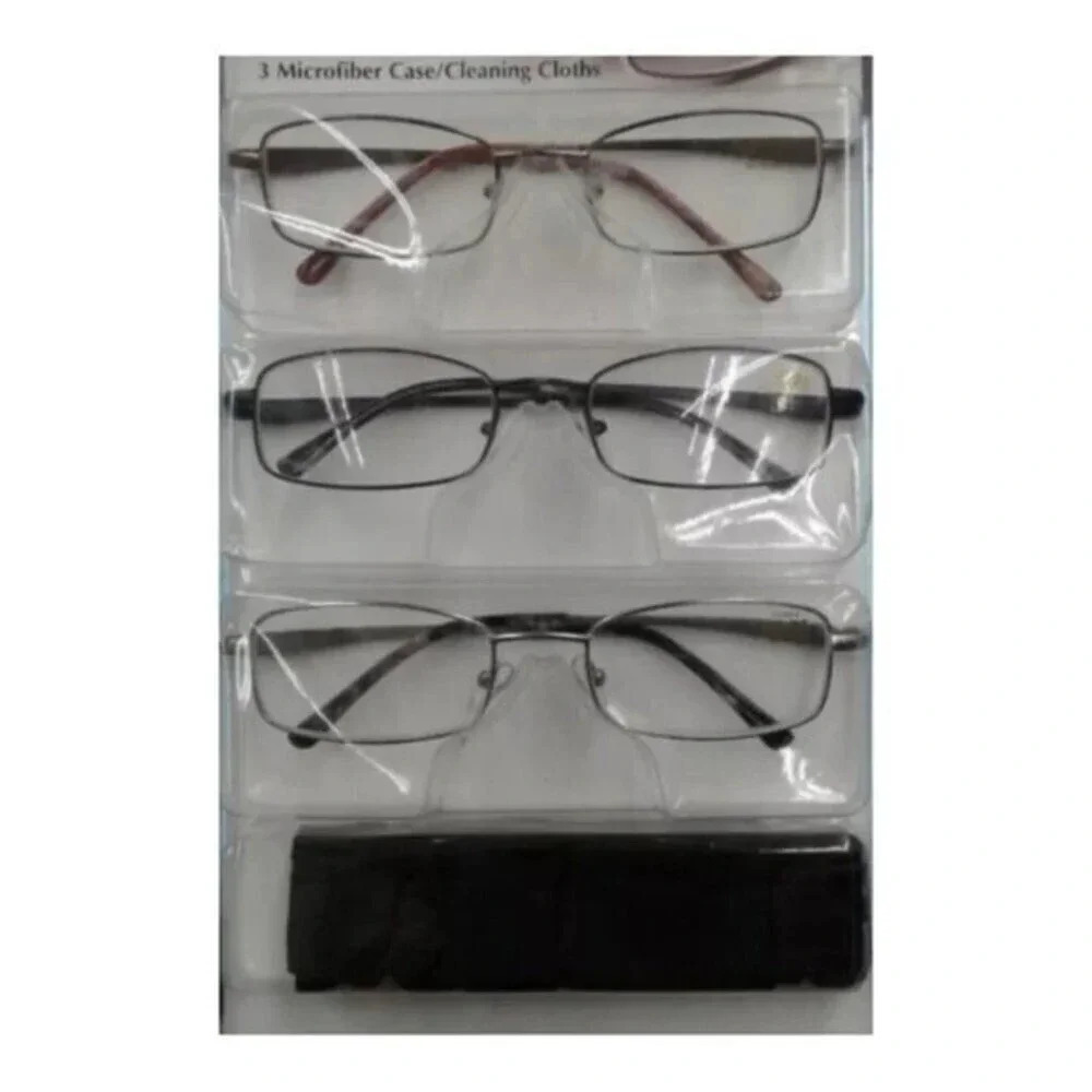 Monel Classic Readers‎ +2.25 3 Pr & Microfiber Cases​​​